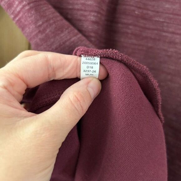 Womens Duluth Trading Company XS Red Purple Deux More Crewneck Tunic Top Sweater - Picture 8 of 8